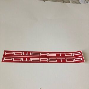 PowerStop Red Decal Stickers
